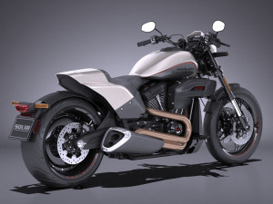 Harley Davidson Softail FXDR 2019 Model 3D