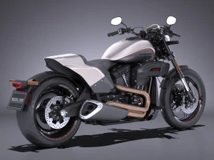 Harley Davidson Softail FXDR 2019 3D Model