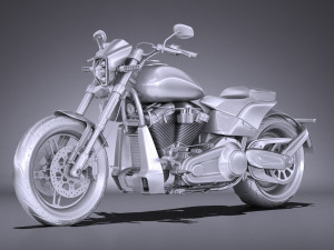Harley Davidson Softail FXDR 2019 Model 3D