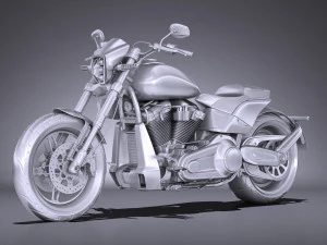 Harley Davidson Softail FXDR 2019 3D Model