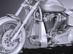 Harley Davidson Softail FXDR 2019 Model 3D