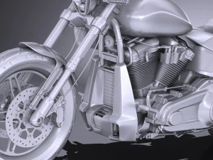Harley Davidson Softail FXDR 2019 3D Model
