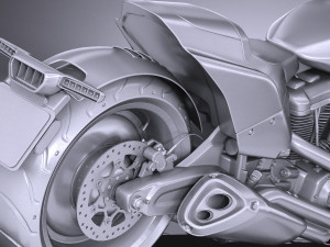 Harley Davidson Softail FXDR 2019 Model 3D