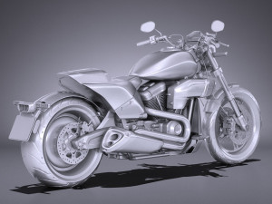 Harley Davidson Softail FXDR 2019 Model 3D