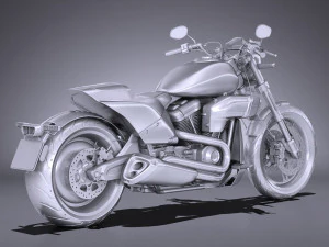 Harley Davidson Softail FXDR 2019 3D Model