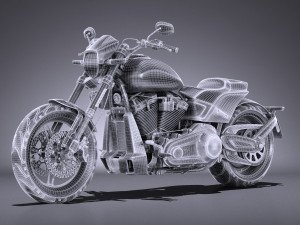 Harley Davidson Softail FXDR 2019 Model 3D