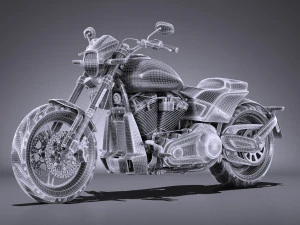 Harley Davidson Softail FXDR 2019 3D Model