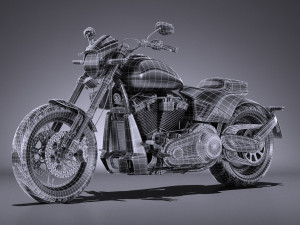 Harley Davidson Softail FXDR 2019 Model 3D