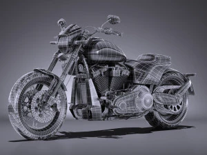 Harley Davidson Softail FXDR 2019 3D Model
