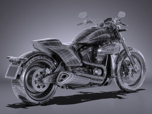Harley Davidson Softail FXDR 2019 Model 3D