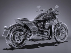 Harley Davidson Softail FXDR 2019 3D Model