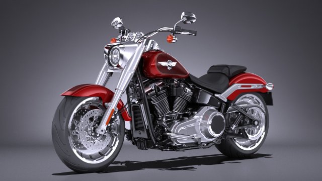 Harley Davidson Fat Boy 2018 3D