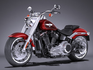 Harley-Davidson Fat Boy 2018 3D मॉडल