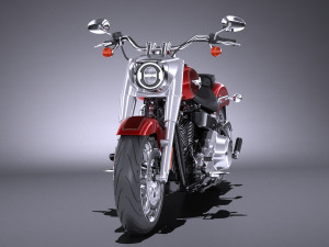 Harley-Davidson Fat Boy 2018 3D Model