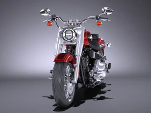Harley-Davidson Fat Boy 2018 3D Model