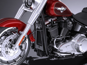 Harley-Davidson Fat Boy 2018 3D Model