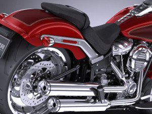Harley-Davidson Fat Boy 2018 3D Model