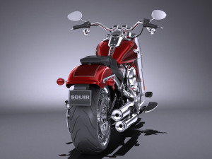 Harley-Davidson Fat Boy 2018 3D Model