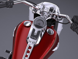 Harley-Davidson Fat Boy 2018 3D Model