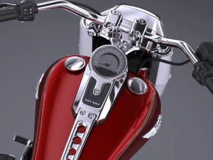 Harley-Davidson Fat Boy 2018 3D Model