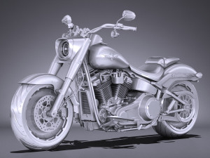 Harley-Davidson Fat Boy 2018 3D Model