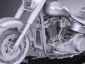 Harley-Davidson Fat Boy 2018 3D Model