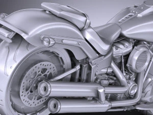Harley-Davidson Fat Boy 2018 3D Model