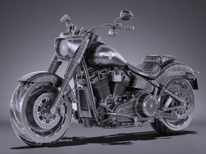 Harley-Davidson Fat Boy 2018 3D Model