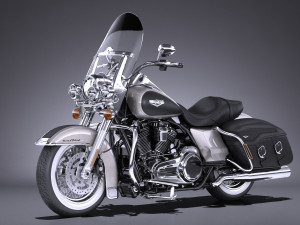 Harley-Davidson Road King 2018 3D मॉडल