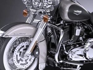 Harley-Davidson Road King 2018 3D Model