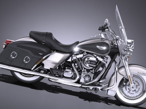 Harley-Davidson Road King 2018 3D Model