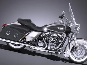 Harley-Davidson Road King 2018 3D Model