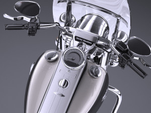 Harley-Davidson Road King 2018 3D Model