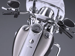 Harley-Davidson Road King 2018 3D Model