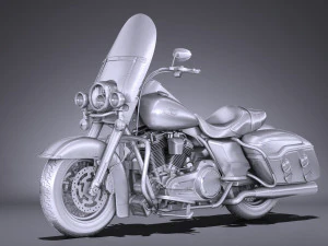Harley-Davidson Road King 2018 3D Model