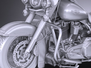 Harley-Davidson Road King 2018 3D Model