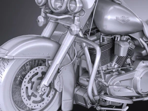 Harley-Davidson Road King 2018 3D Model