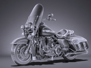 Harley-Davidson Road King 2018 3D Model