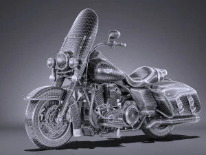 Harley-Davidson Road King 2018 3D Model