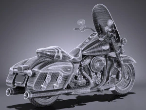 Harley-Davidson Road King 2018 3D Model