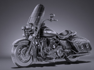 Harley-Davidson Road King 2018 3D Model