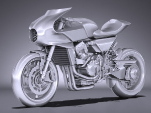 Honda CB4 Interceptor 2018 3D मॉडल