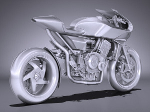 Honda CB4 Interceptor 2018 3D मॉडल