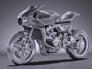 Honda CB4 Interceptor 2018 3D मॉडल