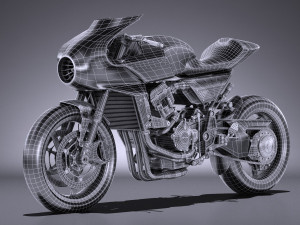Honda CB4 Interceptor 2018 3D मॉडल