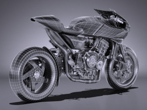 Honda CB4 Interceptor 2018 3D मॉडल