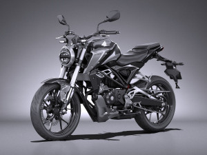 Honda CBR 125 R 2018 3D Model