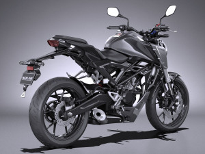 Honda CBR 125 R 2018 3D Model in Motorcycle 3DExport