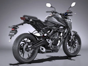 Honda CBR 125 R 2018 3D Model
