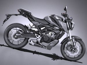 Honda CBR 125 R 2018 3D Model